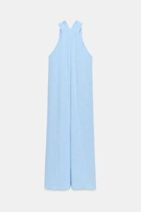 TWISTED SHOULDER LONG DRESS