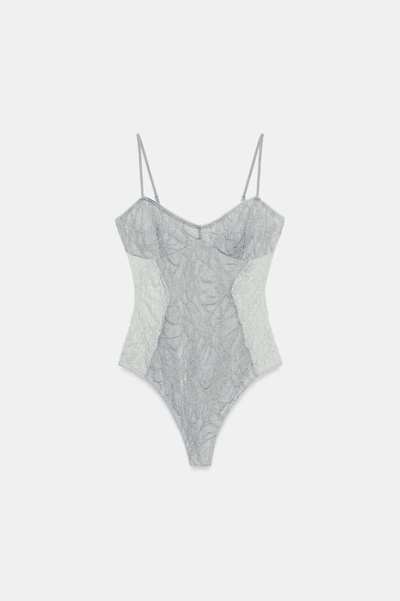 COMBINATION LACE BODYSUIT