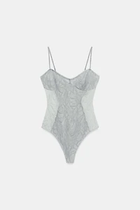 COMBINATION LACE BODYSUIT