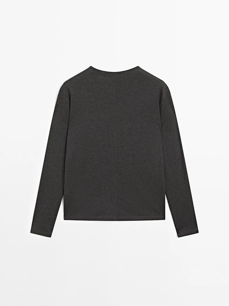 100% cotton long sleeve T-shirt