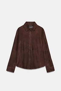 ZW COLLECTION LIMITED EDITION 100% SUEDE OVERSHIRT