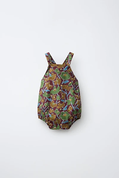 FLORAL PRINT ROMPER MADE WITH LIBERTY FABRIC