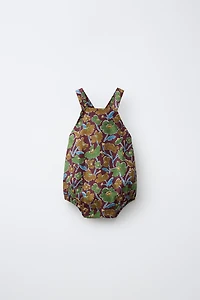 FLORAL PRINT ROMPER MADE WITH LIBERTY FABRIC