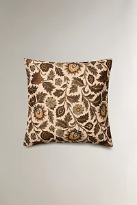 FLORAL PRINT THROW PILLOW COVER