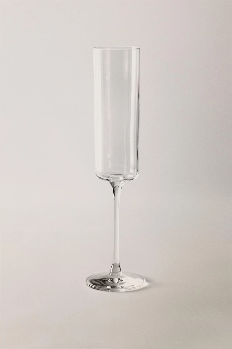 STRAIGHT CRYSTALLINE FLUTE GLASS