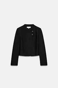 CROPPED DOUBLE-BREASTED BLAZER