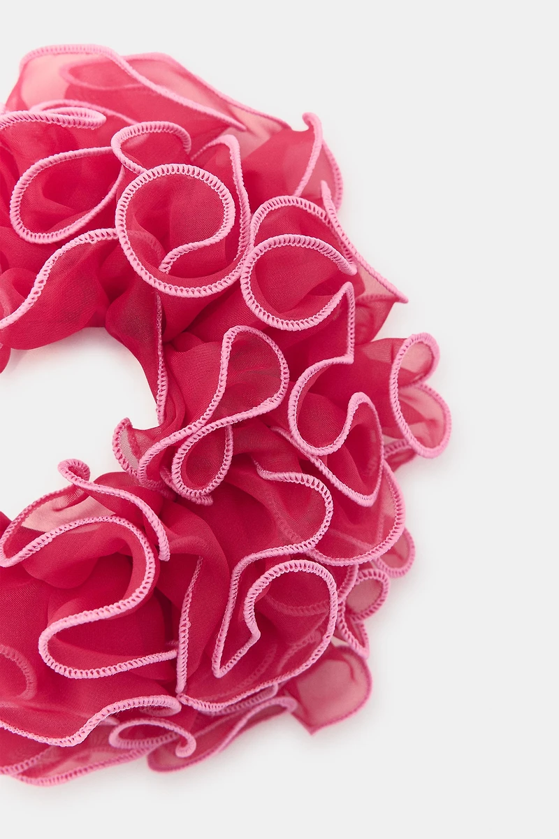 CONTRAST GAUZE MAXI SCRUNCHIE