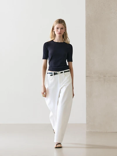T-shirt en coton mélangé