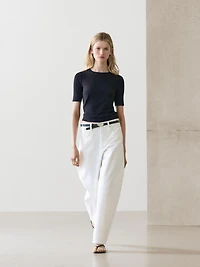 T-shirt en coton mélangé