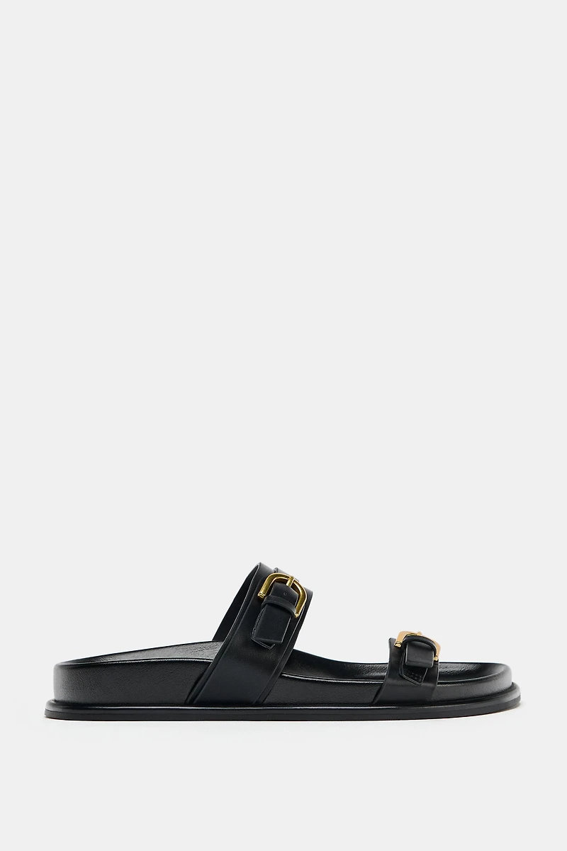 BUCKLED SANDALS