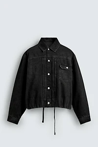 PADDED BOXY FIT DENIM JACKET