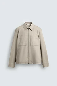 REGULAR FIT OVERSHIRT WITH POCKETS