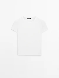 T-shirt manches courtes bord-côte heavy weight