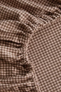 DRAP-HOUSSE ENFANT FLANELLE VICHY