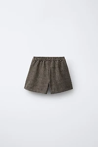 PLAID PLEATED SKORT
