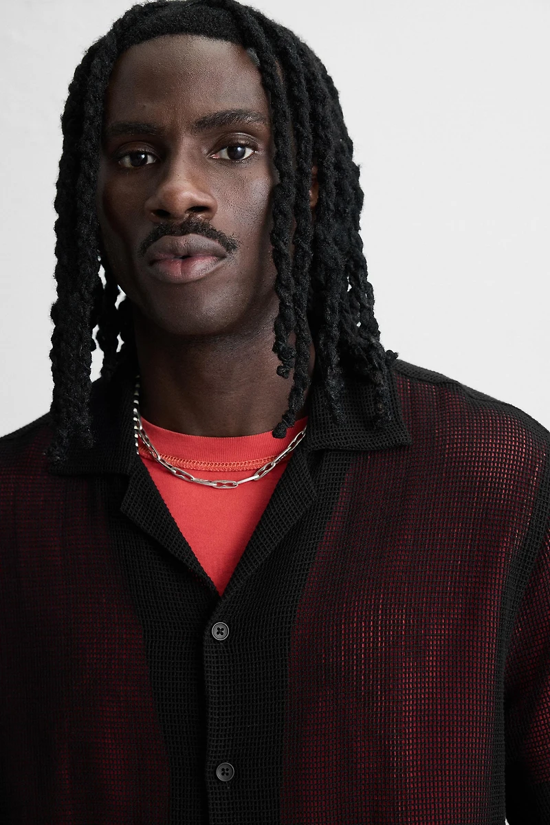 CHEMISE STRUCTURE OUVERTE