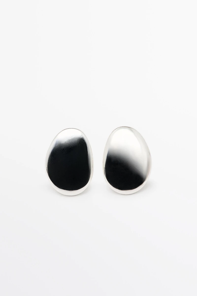 Irregular flat earrings