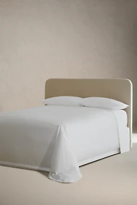 PLEATED SATEEN COTTON FLAT SHEET (1000 THREAD COUNT)