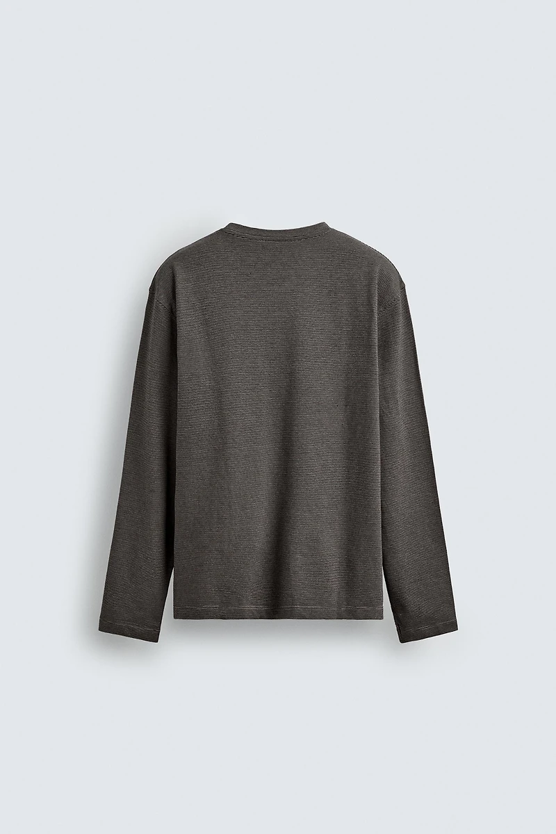 STRIPED LONG SLEEVE T-SHIRT