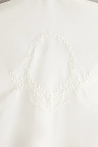 EMBROIDERED COTTON GARMENT BAG
