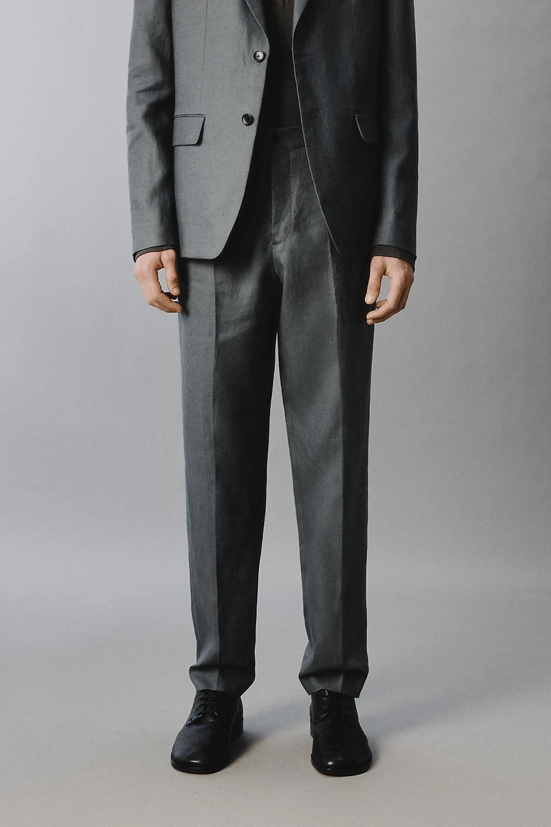 100% LINEN SUIT PANTS