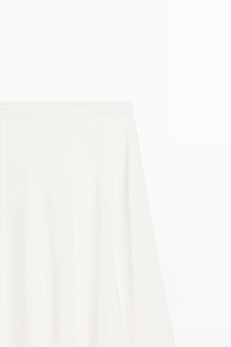 Flowy flared midi skirt