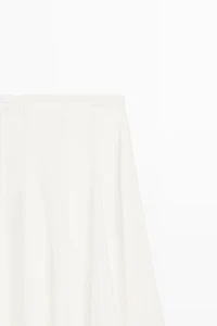 Flowy flared midi skirt