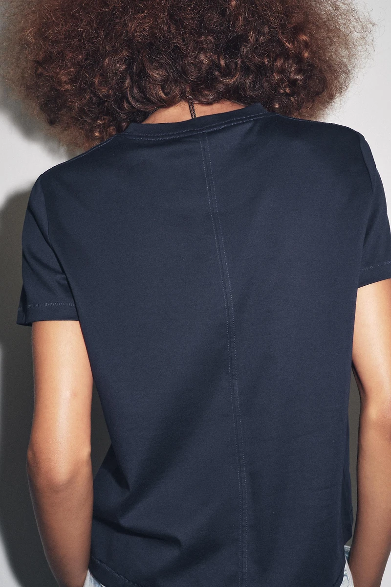 MERCERIZED COTTON T-SHIRT