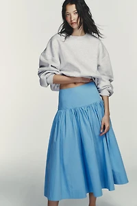 VOLUME MIDI SKIRT