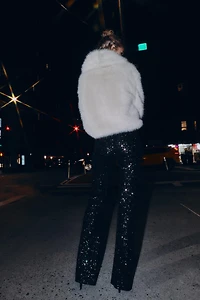 FLARE SEQUIN LEGGINGS