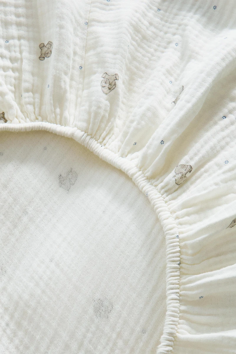 DRAP-HOUSSE ENFANT GAZE ÉLÉPHANT