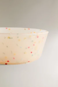 CHILDREN'S CONFETTI SILICONE BOWL