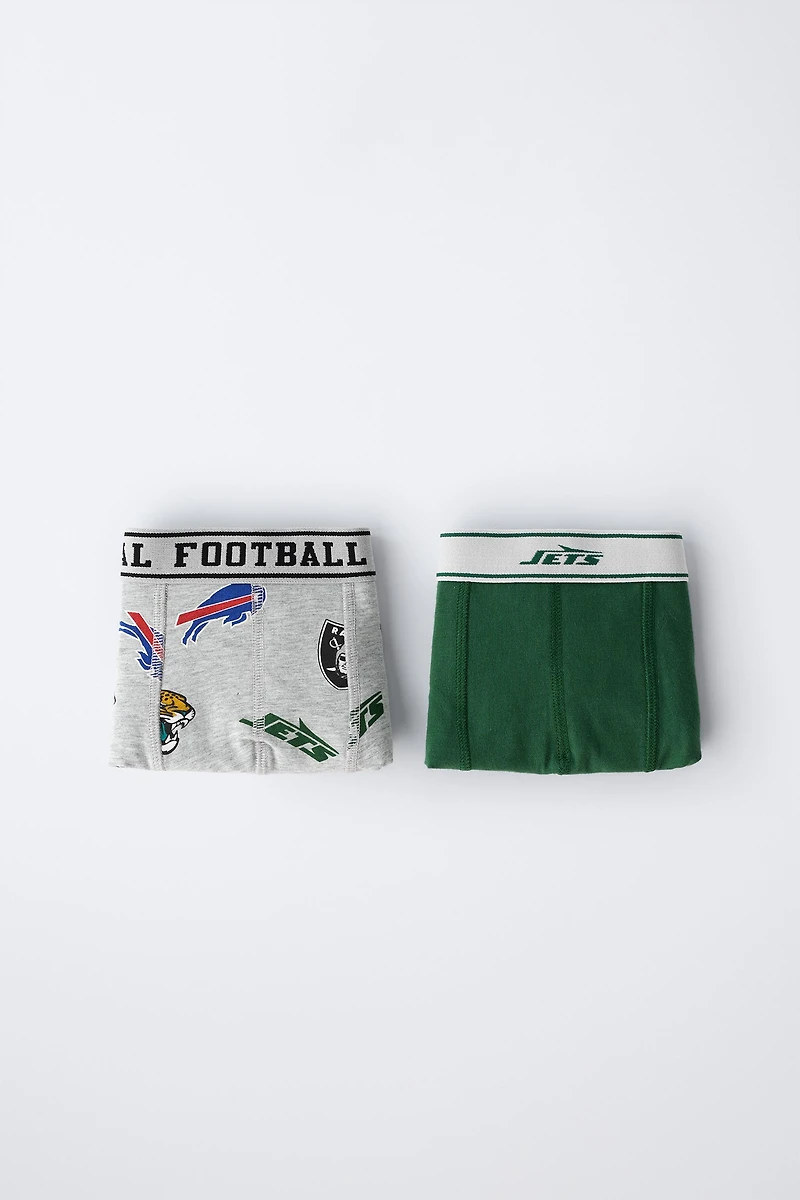 6-14 YEARS / TWO-PACK OF NFL © OUTER STUFF BOXERS