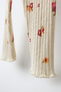 LEGGING CANNELÉ IMPRIMÉ FRUITS