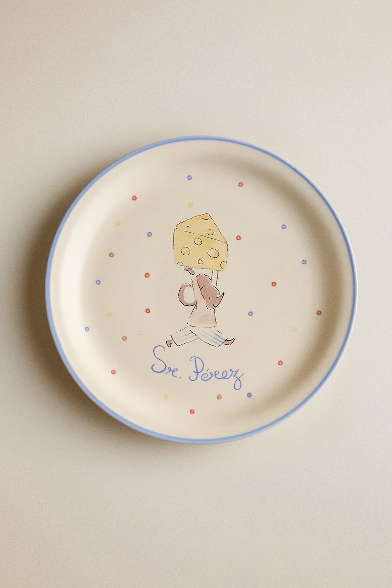 KIDS' CERAMIC MR. PÉREZ PLATE