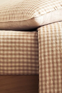 CHILDREN’S GINGHAM FITTED SHEET