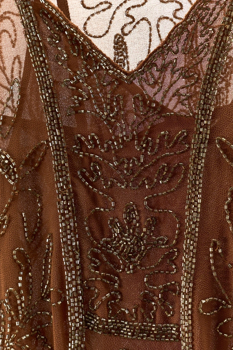 LIMITED EDITION BEADED GEORGETTE DRESS