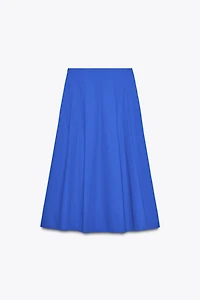 PLEATED MIDI SKIRT