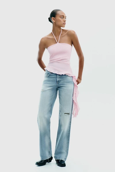 RUFFLED TEXTURED TOP