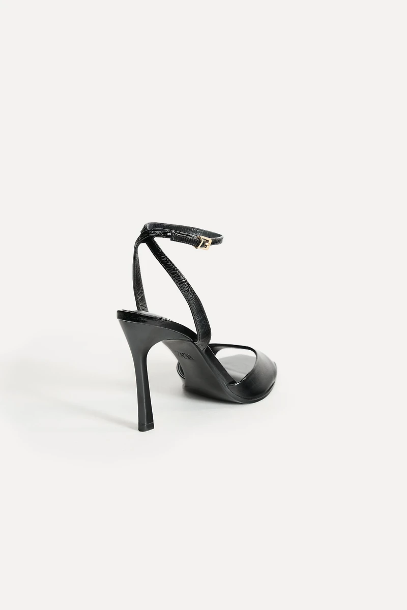 HIGH HEELED LEATHER SANDALS 50TH ANNIVERSARY
