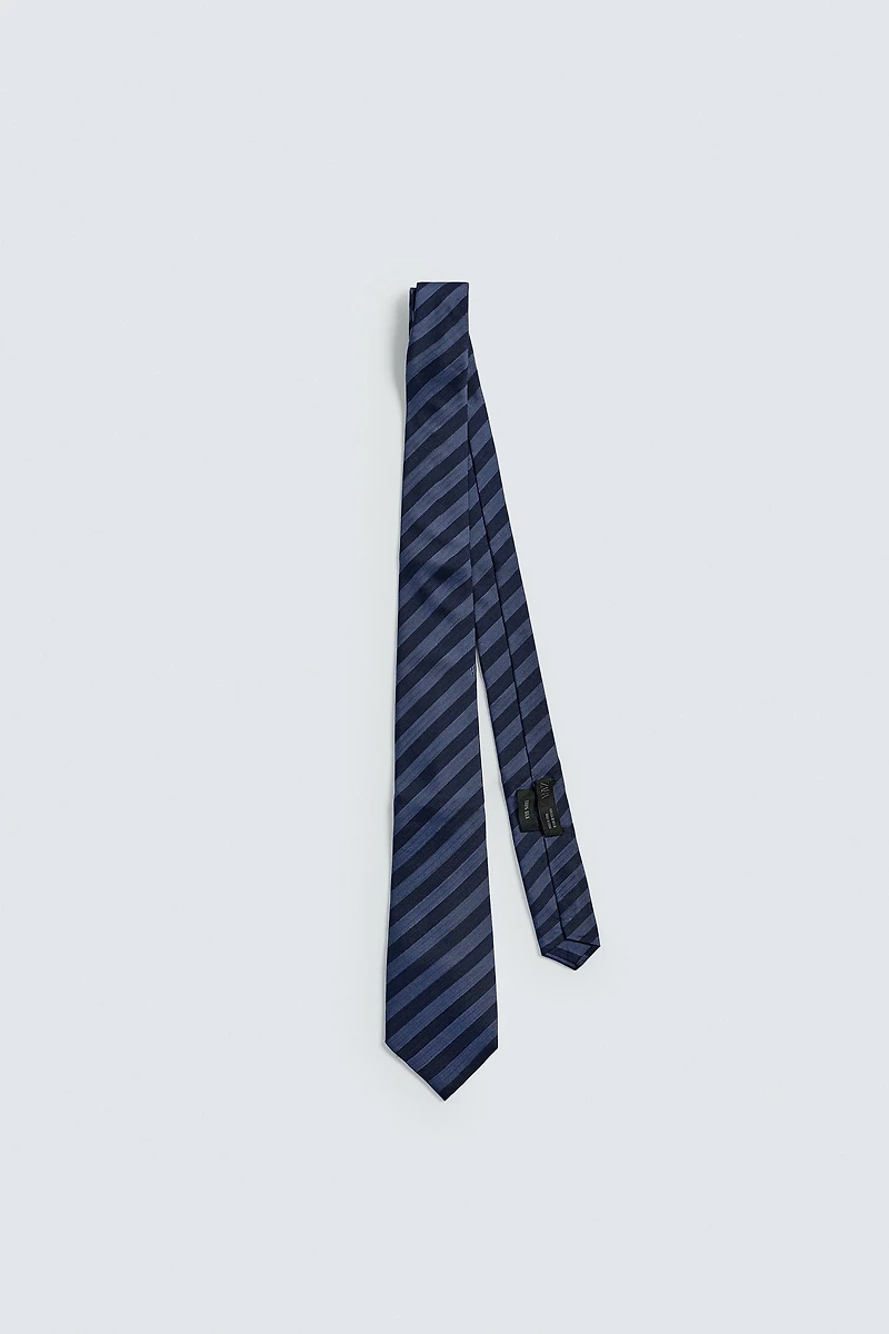 100% SILK STRIPED TIE