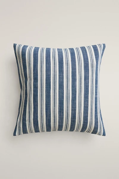 STRIPED THROW PILLOW COVER