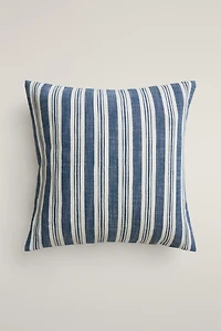 STRIPED THROW PILLOW COVER
