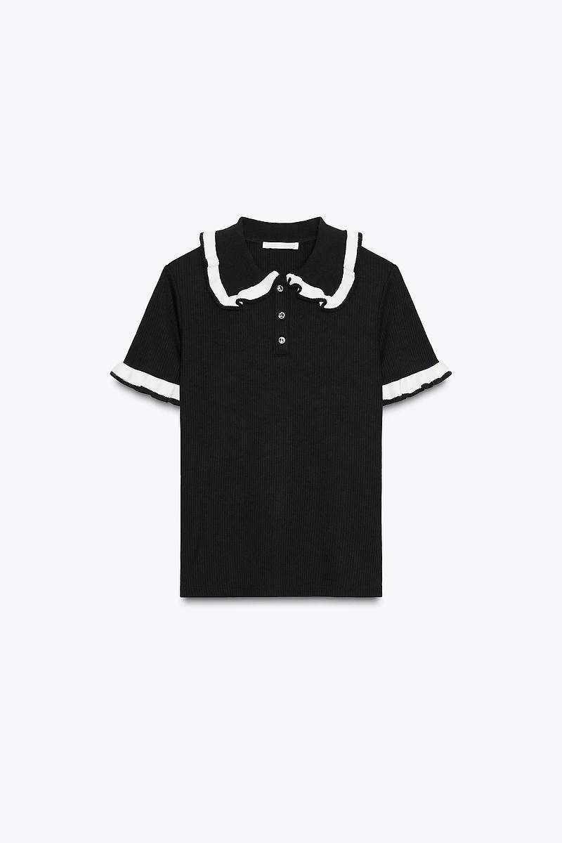 JEWELED POLO SHIRT