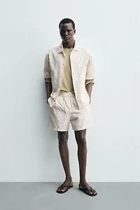 TEXTURED JACQUARD SHORTS