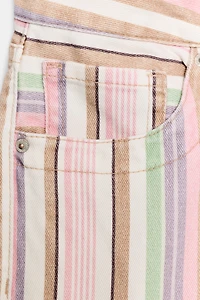 TRF LOW RISE STRIPED WIDE LEG JEANS