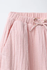 TEXTURED BAGGY PANTS