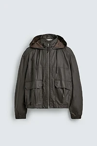 WAXED FINISH LINEN - COTTON JACKET
