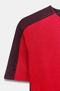 SHORT SLEEVE BUTTON T-SHIRT