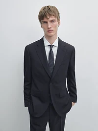 Cool wool blend suit blazer
